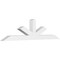Ekena Millwork Saratoga Architectural Grade PVC Gable Bracket, 72"W x 18"H x 4"D x 4"F, 6/12 Pitch GBP072X18X0404SAR00 - alternate 1